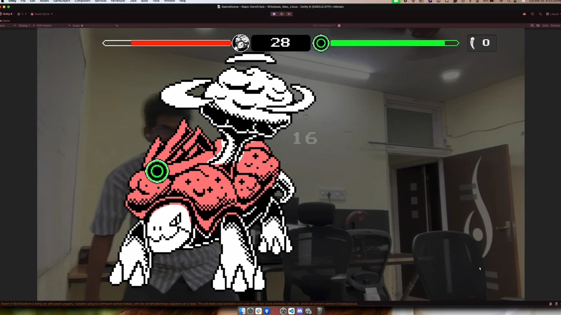 Prototyping and iterating on core combat system variants to test mechanics.